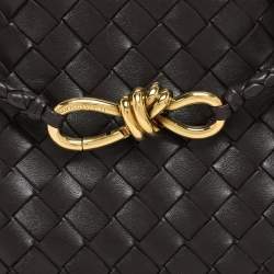 مملوكة مسبقًا Bottega Veneta Brown Intrecciato Leather Small Andiamo Tote