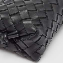 Pre Owned Bottega Veneta Black Intrecciato Leather Mini Loop Camera Bag