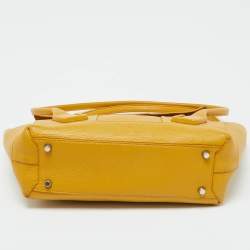 Bottega Veneta Yellow Leather Maxi Intrecciato Arco 33 Bag