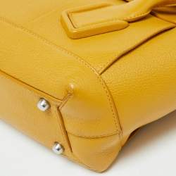 Bottega Veneta Yellow Leather Maxi Intrecciato Arco 33 Bag