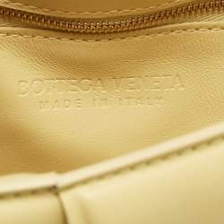 Bottega Veneta Yellow Intrecciato Leather Padded Cassette Chain Bag