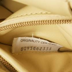 Bottega Veneta Yellow Intrecciato Leather Padded Cassette Chain Bag