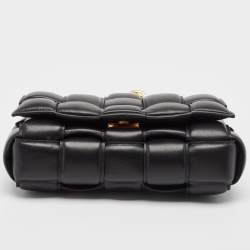 Bottega Veneta Black Padded Leather Cassette Chain Bag