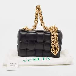 Bottega Veneta Black Padded Leather Cassette Chain Bag