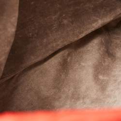 مملوكة مسبقًا Bottega Veneta Red Intrecciato Leather Medium Veneta Hobo