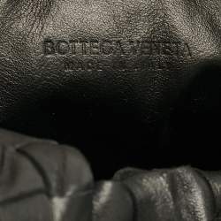 Pre Owned Bottega Veneta Black Intrecciato Leather Teen Jodie Hobo