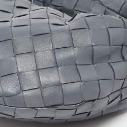 Bottega Veneta Grey Intrecciato Leather Mini Jodie Hobo