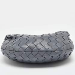 Bottega Veneta Grey Intrecciato Leather Mini Jodie Hobo