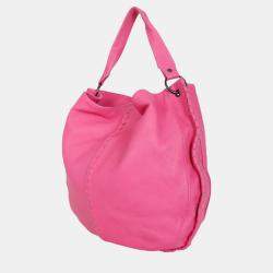 Bottega Veneta Pink Leather Large Hobo Bag