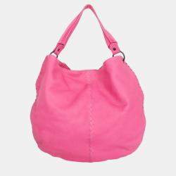 Bottega Veneta Pink Leather Large Hobo Bag