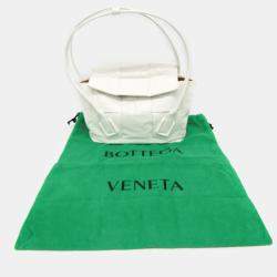 Bottega Veneta White Leather Mini The Arco Shoulder Bag