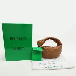 Bottega Veneta Beige Intrecciato Leather Mini BV Jodie Bag