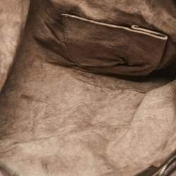 مملوكة مسبقًا Bottega Veneta Dark Brown Intrecciato Leather Leather Nodini Crossbody Bag