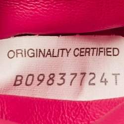 Pre Owned Bottega Veneta Metallic Pink Intrecciato Leather Mini The Pouch Bag