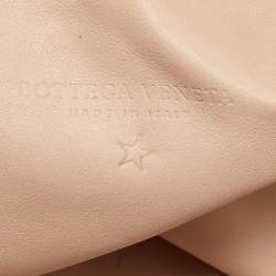 Pre Owned Bottega Veneta Beige Leather Classic Pouch Clutch