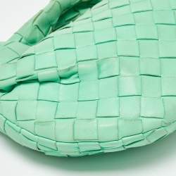 Bottega Veneta Light Green Leather Mini Jodie Hobo