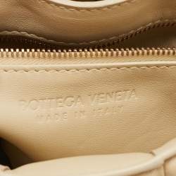 Bottega Veneta Beige Padded Leather Cassette Chain Shoulder Bag