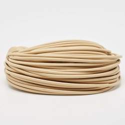 Pre Owned Bottega Veneta Beige Leather Mini Double Knot Hobo