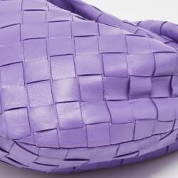 Bottega Veneta Purple Leather Mini Jodie Hobo