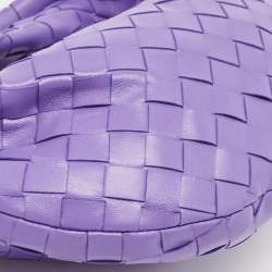 Bottega Veneta Purple Leather Mini Jodie Hobo