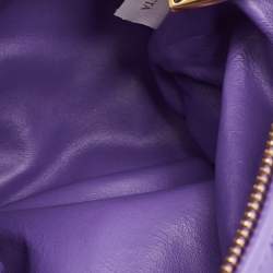 Bottega Veneta Purple Leather Mini Jodie Hobo