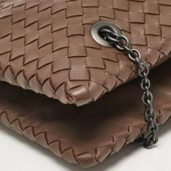 Bottega Veneta Brown Intrecciato Leather Duo Shoulder Bag