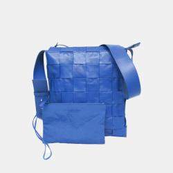 Bottega Veneta Royal Blue Cassette Leather Shoulder Bag