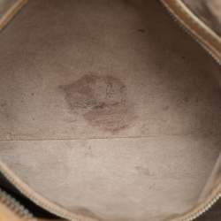 Pre Owned Bottega Veneta Beige Intrecciato Leather Small Hobo