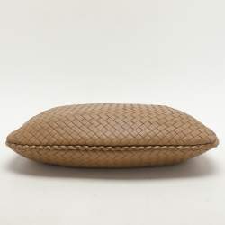 Pre Owned Bottega Veneta Beige Intrecciato Leather Small Hobo