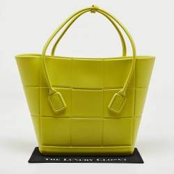 Bottega Veneta Yellow Rubber Large Arco Tote