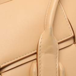 Bottega Veneta Beige Leather Mini Arco Top Handle Bag