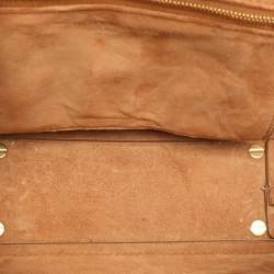 Bottega Veneta Beige Leather Mini Arco Top Handle Bag