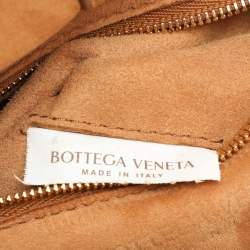 Bottega Veneta Beige Leather Mini Arco Top Handle Bag
