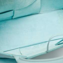 مملوكة مسبقًا Bottega Veneta Light Blue Leather Small Arco Tote