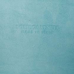 مملوكة مسبقًا Bottega Veneta Light Blue Leather Small Arco Tote