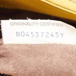 Bottega Veneta Yellow/Brown Intrecciato Leather and Watersnake Olimpia Shoulder Bag