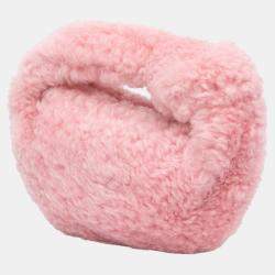 Bottega Veneta Pink Mini Shearling Jodie