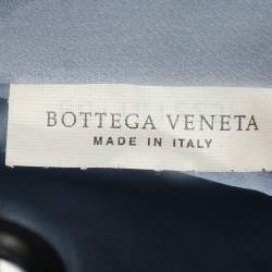 Bottega Veneta Light Blue Intrecciato Fabric Duo Shoulder Bag