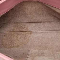 Bottega Veneta Pink Intrecciato Leather Medium Olimpia Flap Shoulder Bag