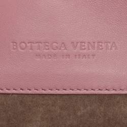 Bottega Veneta Pink Intrecciato Leather Medium Olimpia Flap Shoulder Bag