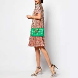 Bottega Veneta Green Padded Leather Cassette Chain Bag