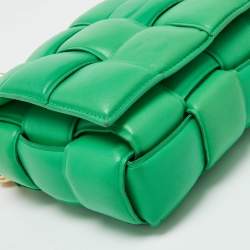 Bottega Veneta Green Padded Leather Cassette Chain Bag