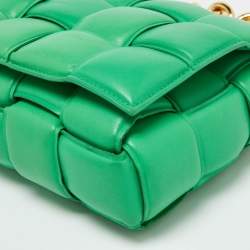 Bottega Veneta Green Padded Leather Cassette Chain Bag