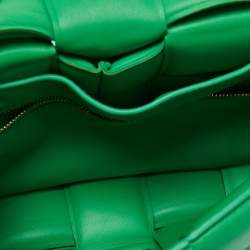 Bottega Veneta Green Padded Leather Cassette Chain Bag