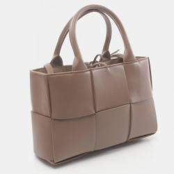 Bottega Veneta Leather Brown Arco Tote Bag