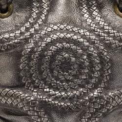 مملوكة مسبقًا Bottega Veneta Metallic Leather Illusion Hobo