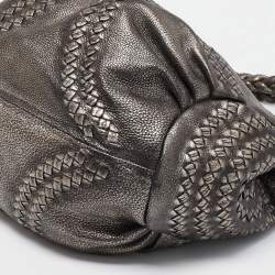 مملوكة مسبقًا Bottega Veneta Metallic Leather Illusion Hobo
