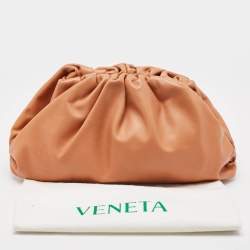 Pre Owned Bottega Veneta Brown Leather The Pouch Clutch