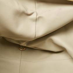 Pre Owned Bottega Veneta Gold Leather Teen The Pouch