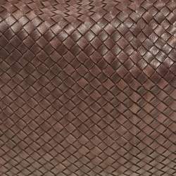 Pre Owned Bottega Veneta Dark Brown Intrecciato Leather Maxi Veneta Hobo